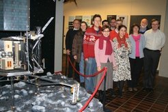 The rosetta lander in front of the OSIRIS data reduction team (From left to right):Rainer Kramm, Sonia Fornasier, Michael Küppers, Alice della Stella, Olivier Groussin, Ivano Bertini, Giampiero Naletto, Luisa Lara, Vania da Deppo, Horst Uwe Keller and Stubbe HviidMissing: Nick Thomas, Miriam Rengel and Holger Sierks